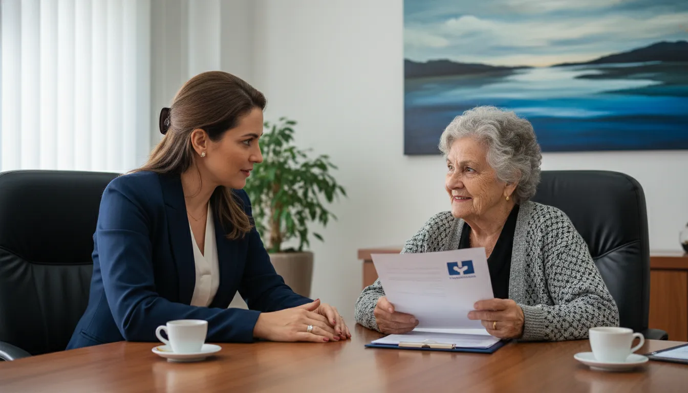 Advogada em Xanxerê explica detalhes de ação contra plano de saúde para cliente, reforçando a proteção de direitos.
