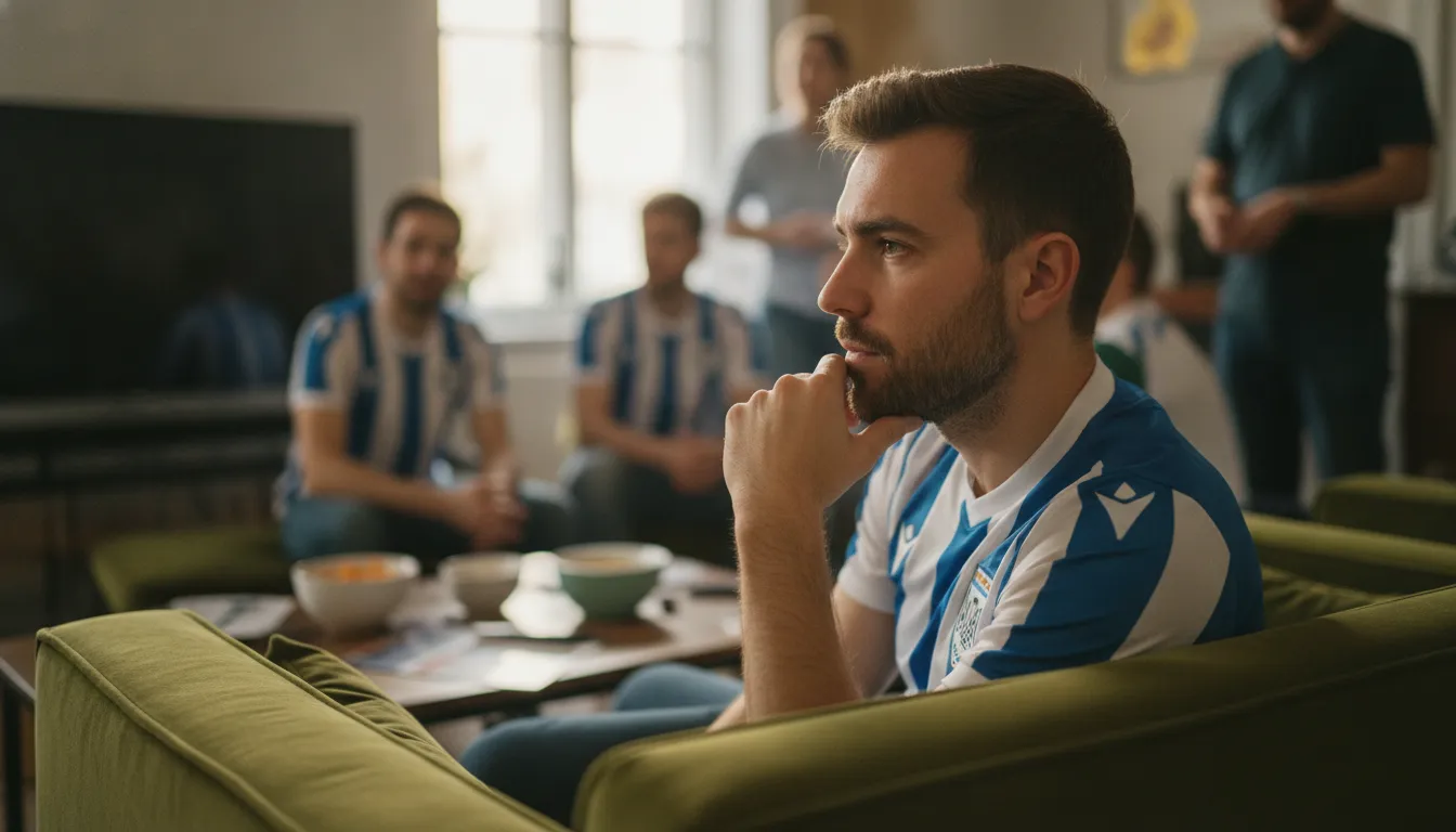 Jovem torcedor reflete sobre a Copa do Mundo, explorando a conexão entre pertencimento e saúde mental.