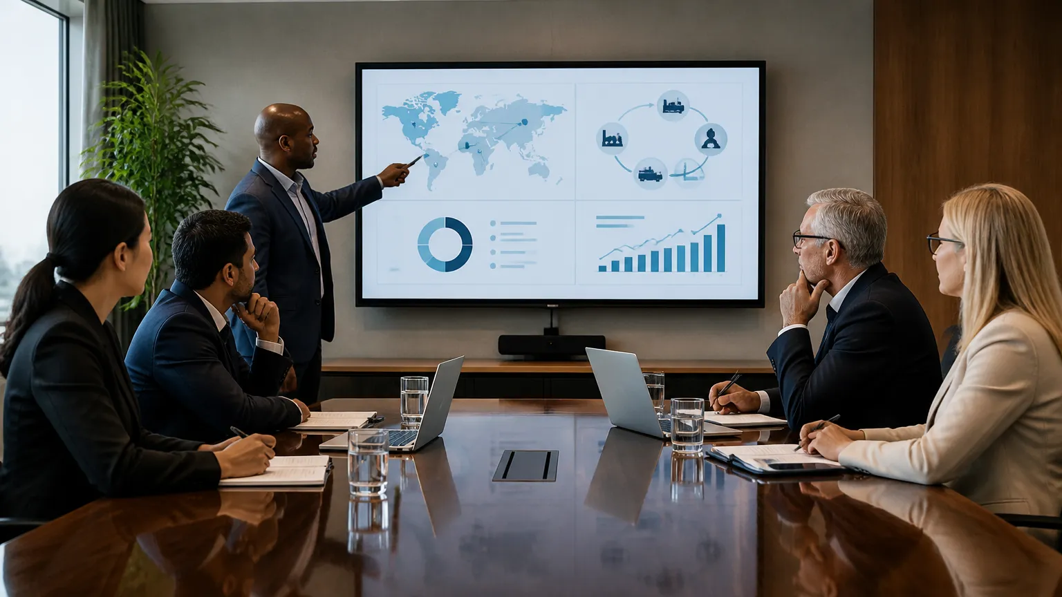 Gestão corporativa avaliando diretrizes da Responsible Business Alliance para fornecedores