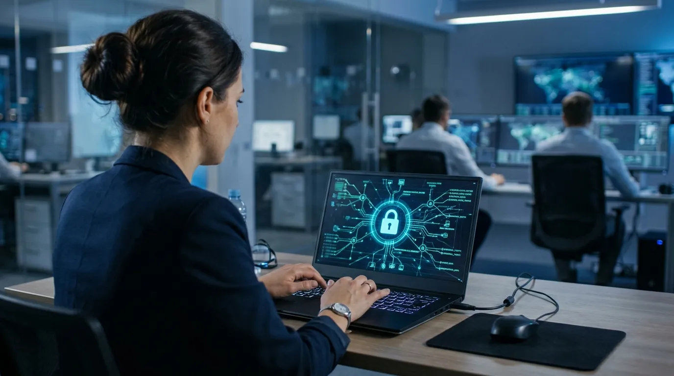 Especialista em segurança da informação preparando empresa para os requisitos de ISO 27001 em licitação.