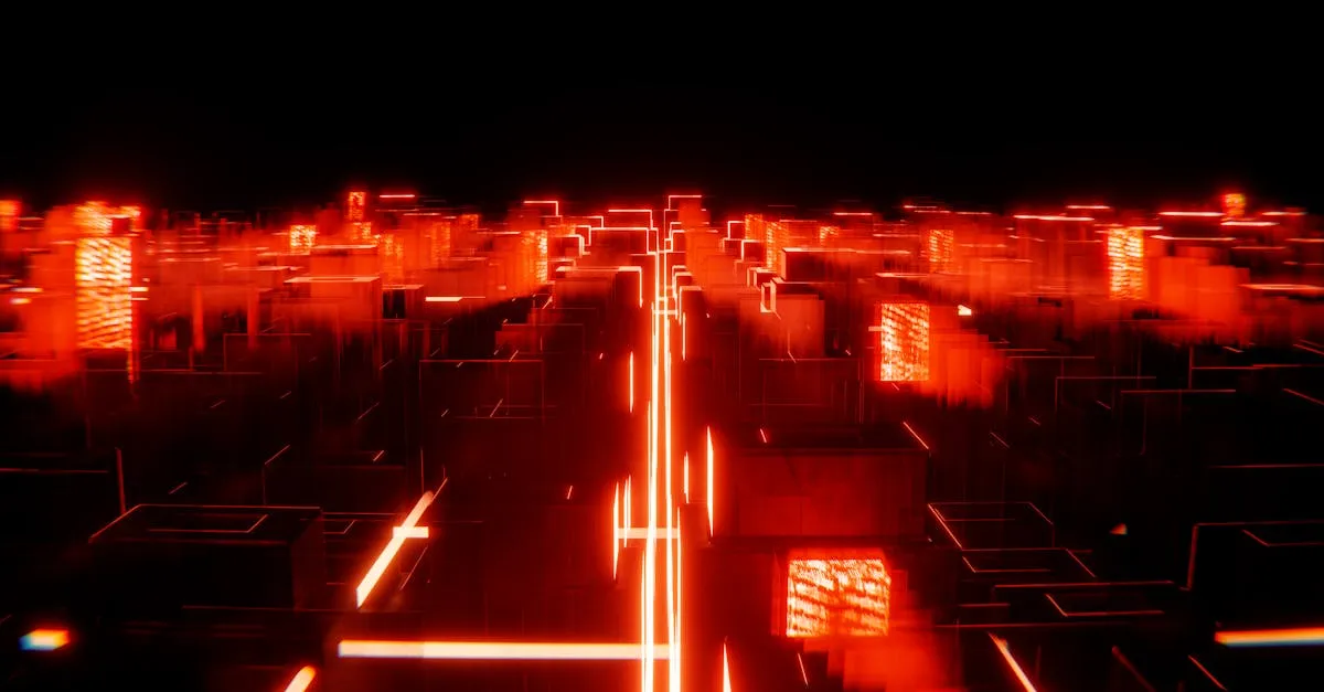 Visualização futurista do investimento em tráfego pago, com funis digitais e fluxos de dados. Imagem para artigo sobre automação e performance em marketing.