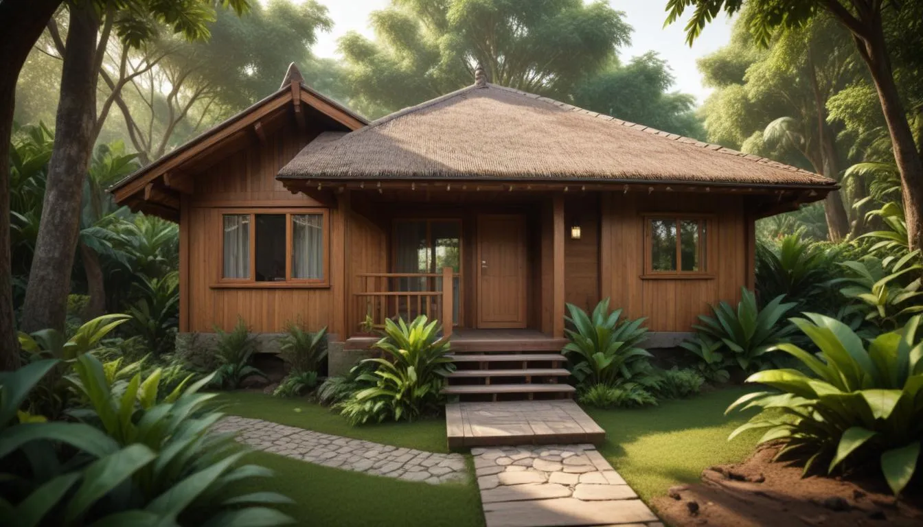Ilustração da seção: Arquitetura e Design: A Beleza dos Bangalôs de Madeira