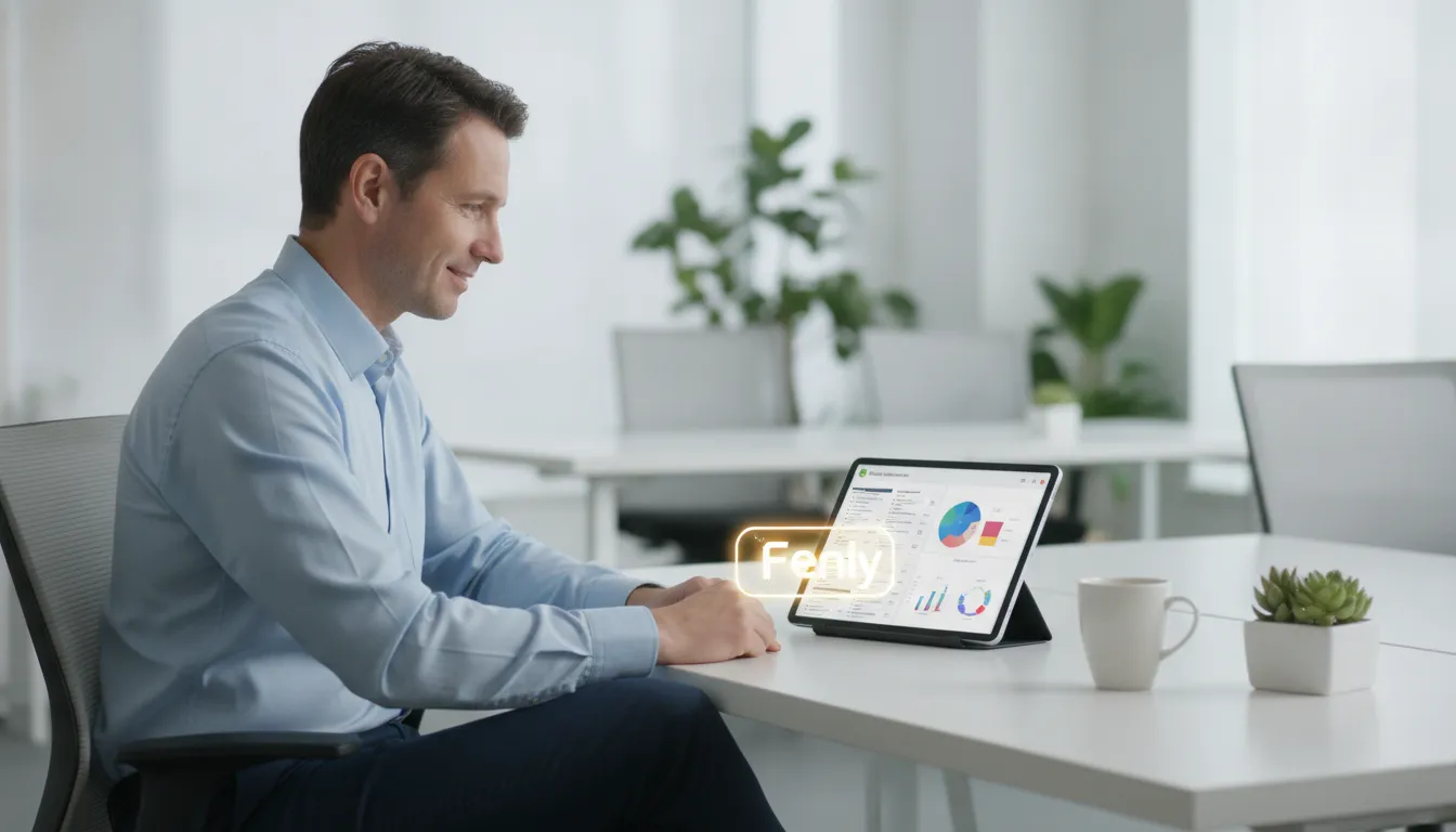 Focused professional using communication management tools to gain clear insights and boost productivity.