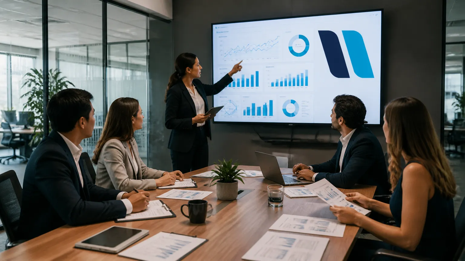 Equipe contábil trabalhando com agilidade e produtividade no sistema contabil integrado.