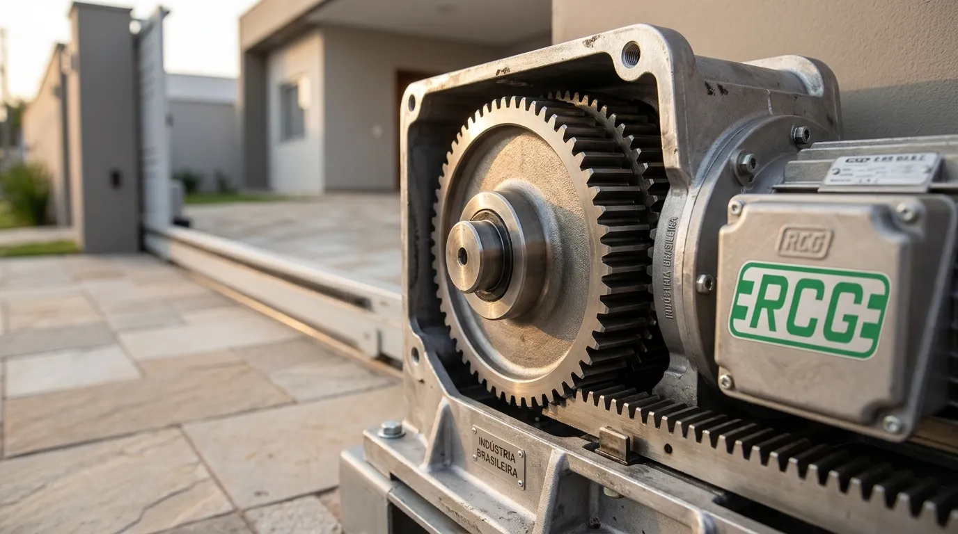 Detalhes técnicos influenciando preços de motores para portões de correr de alta tecnologia.