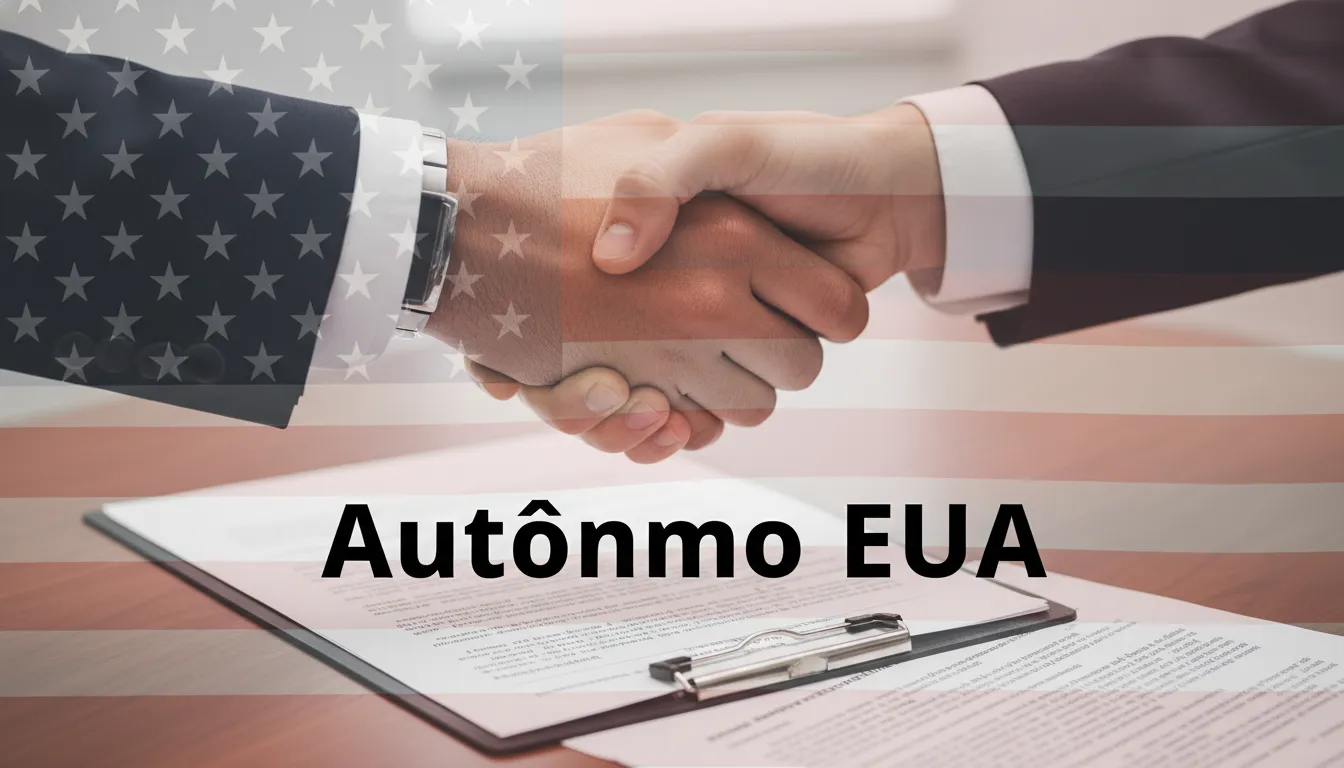 Aperto de mãos selando um acordo de trabalho nos EUA, com foco no trabalho autônomo. Conte com a Prezzo Consulting para assessoria fiscal e contábil.