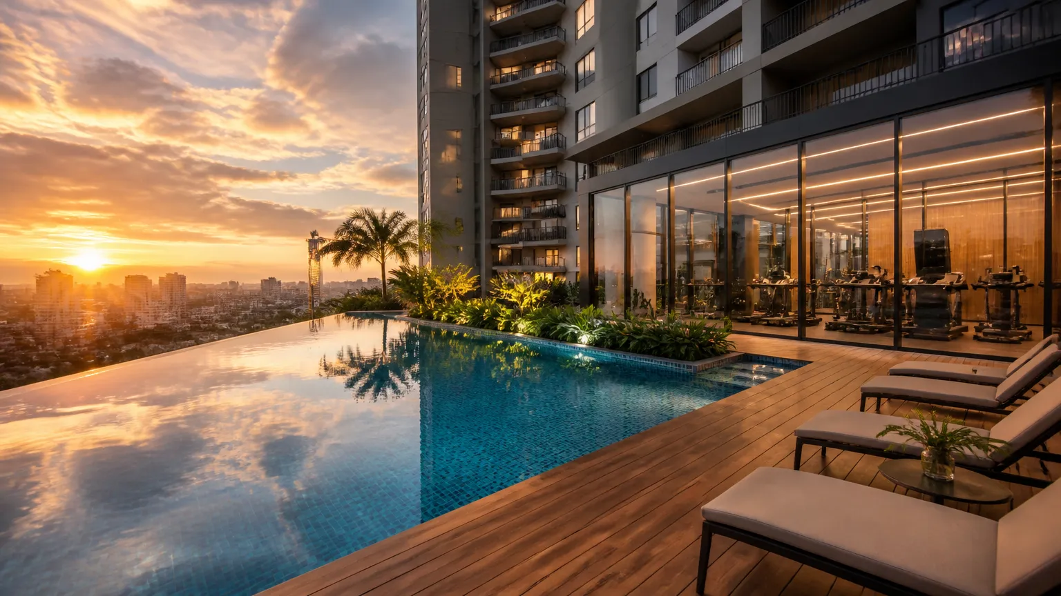 Área de lazer valorizada após identificação de oportunidades de crédito condominial.