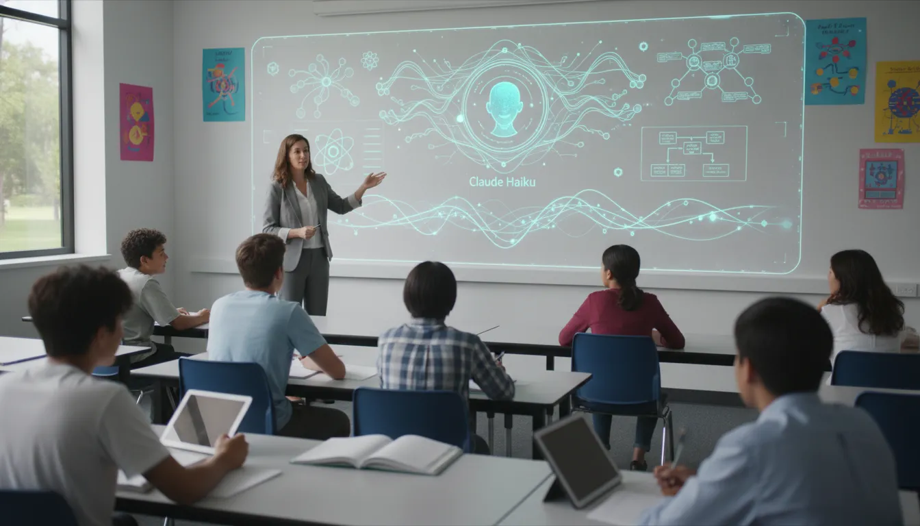 Professor utiliza Claude Haiku: o facilitador do aprendizado em sala de aula.