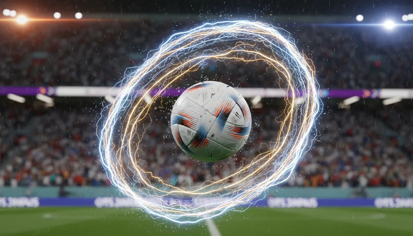 A trajetória imprevisível da bola no gol mais bonito copa 2026, durante um jogo emocionante da copa do mundo.