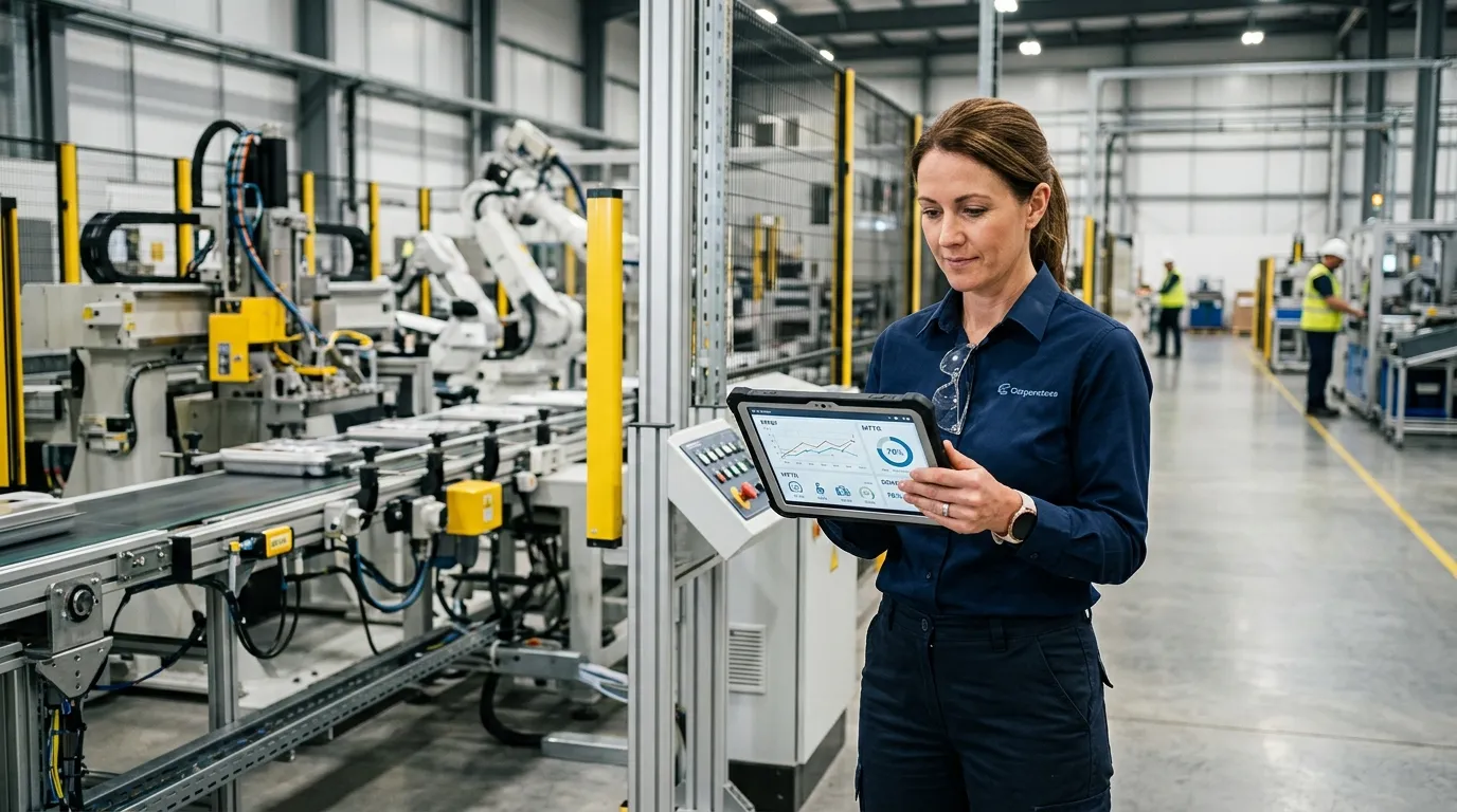 Como controlar indicadores de manutenção (MTBF, MTTR e disponibilidade)?