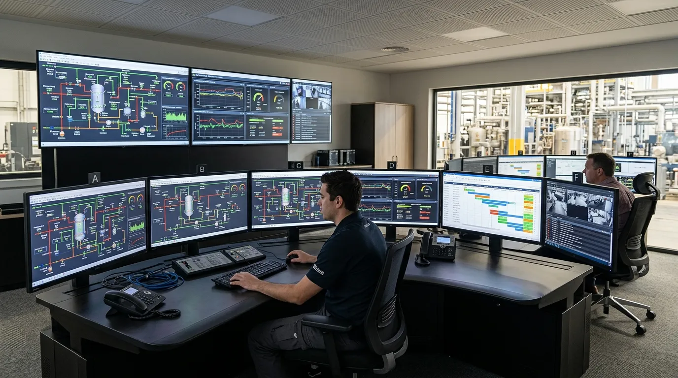 Monitoramento de dados ajuda a reduzir paradas nao programadas nas maquinas da empresa.