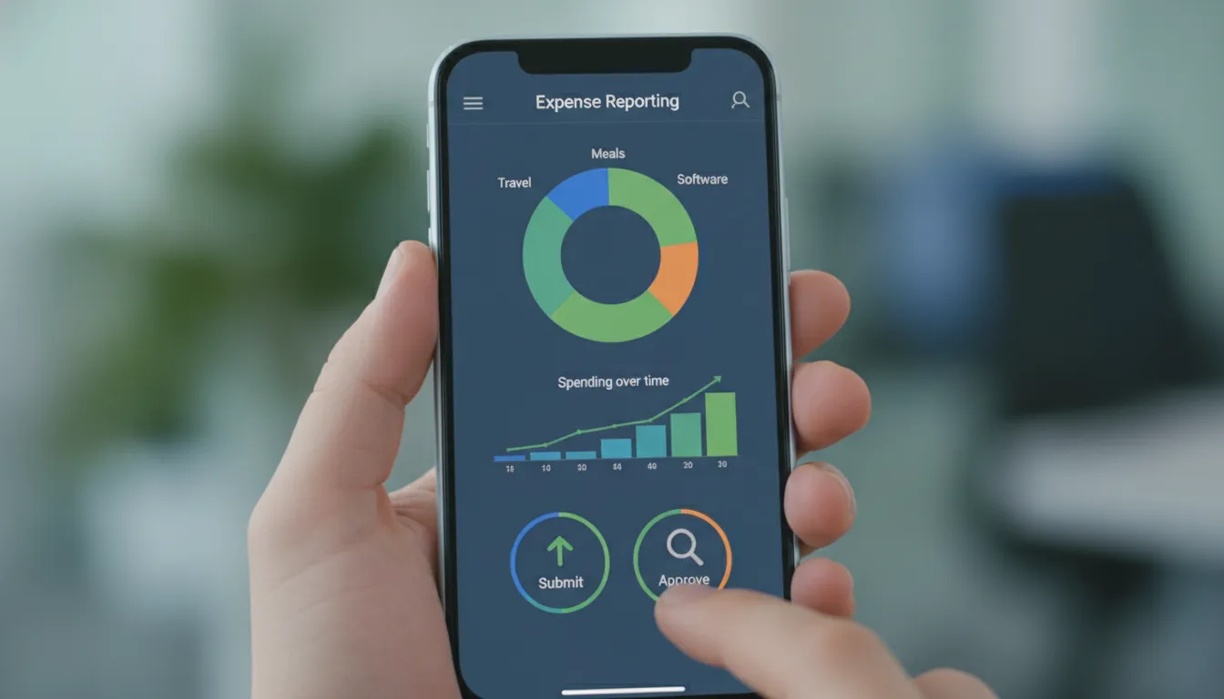 Interface intuitiva de app para reembolso de despesas corporativas: como simplificar sem planilhas.
