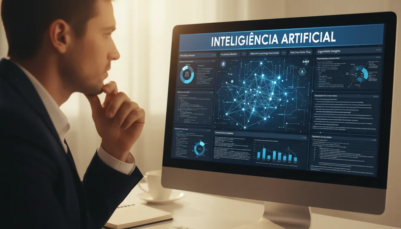 O que é inteligência artificial: explicação sobre uso de IA em negócios.