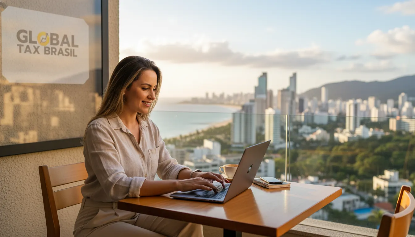 Expatriado trabalha remotamente com confiança, livre de preocupações fiscais, graças à eficiente consultoria tributária para expatriados.