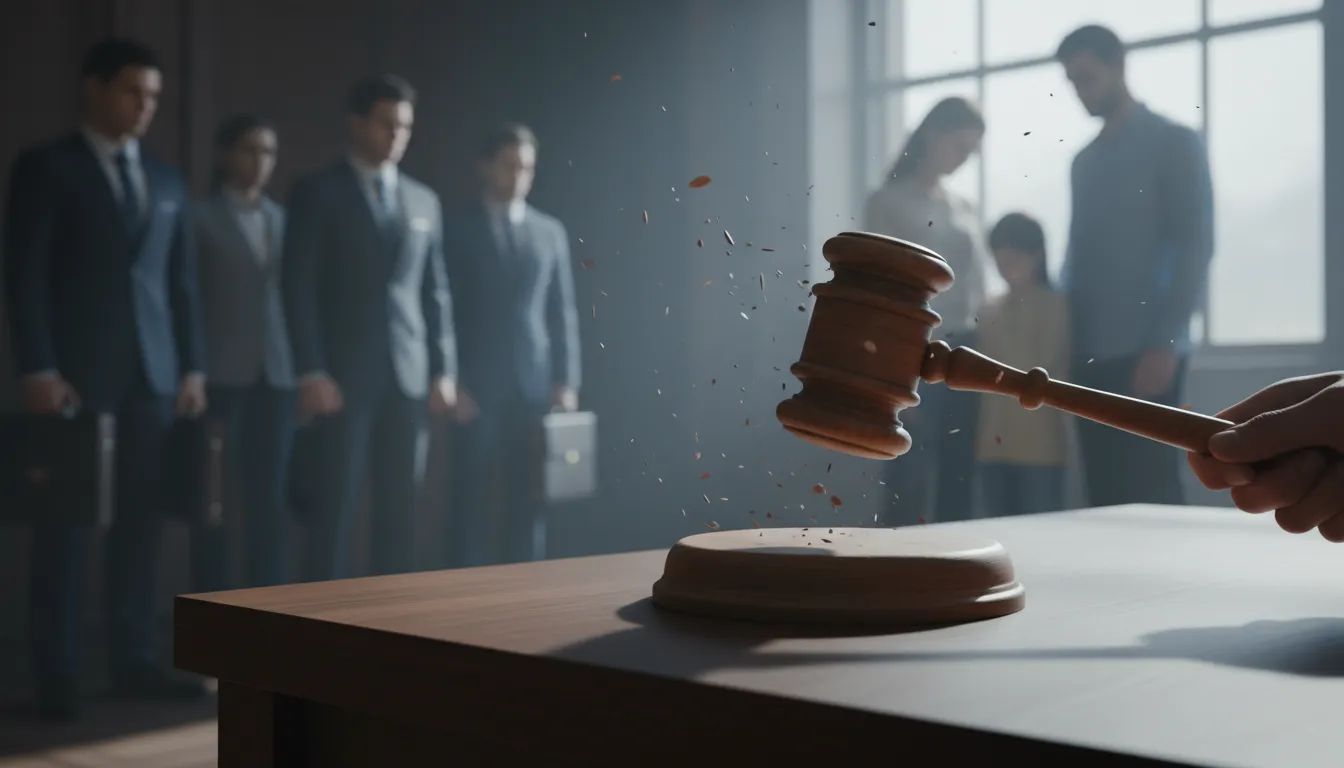 Martelo batendo em tribunal: advogado em Teixeira de Freitas lutando por direitos de saúde.