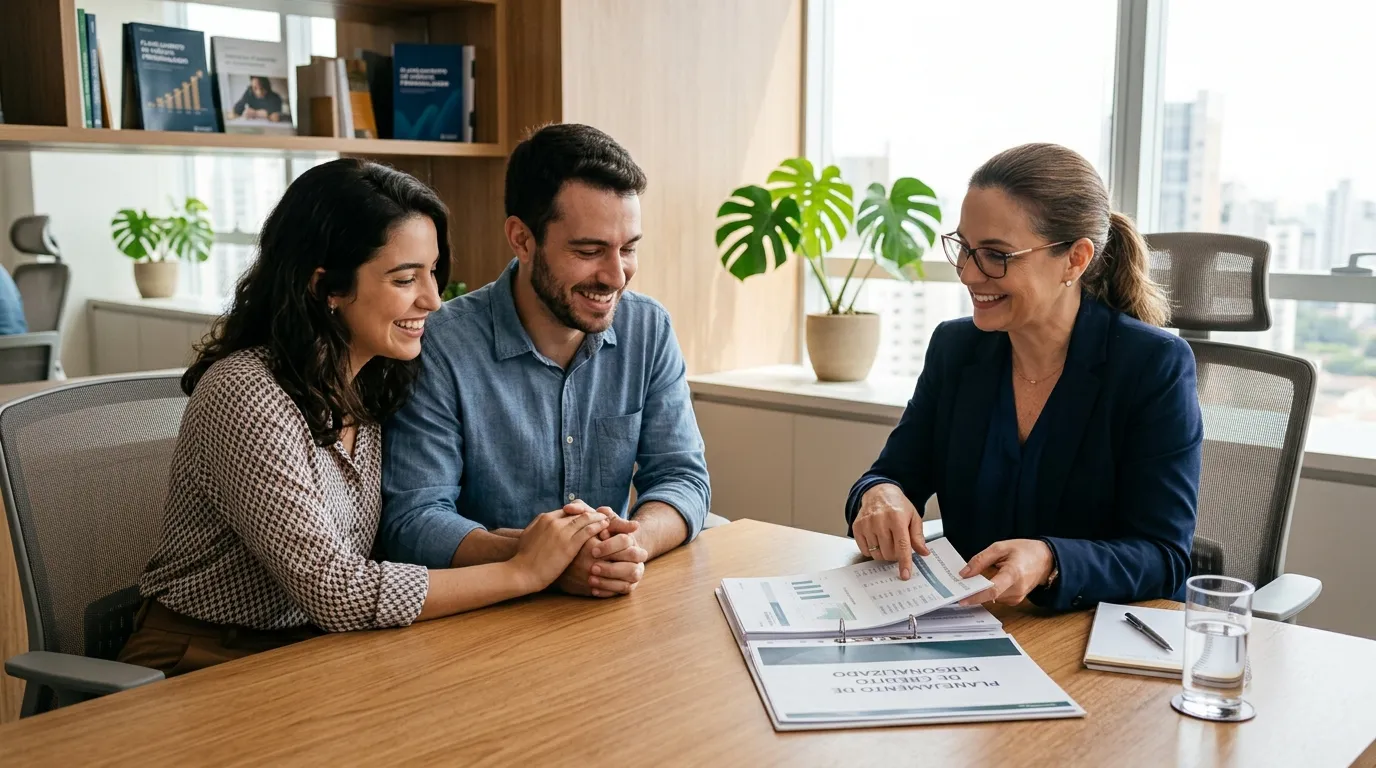 Atendimento consultivo ensina como indicar produtos financeiros personalizados para famílias e casais.