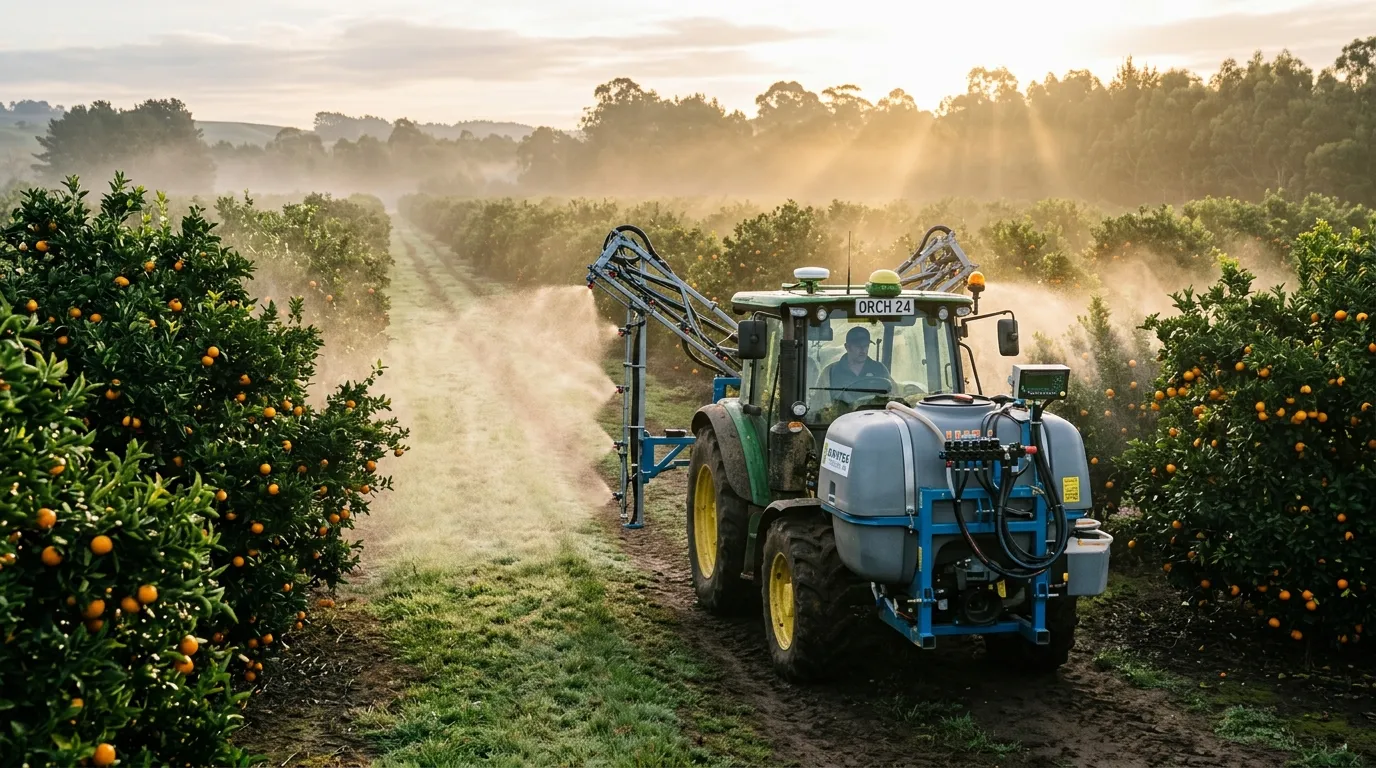 Pulverização de precisão tecnológica apresentada no horti resenha 149 esquadrão contra pragas.