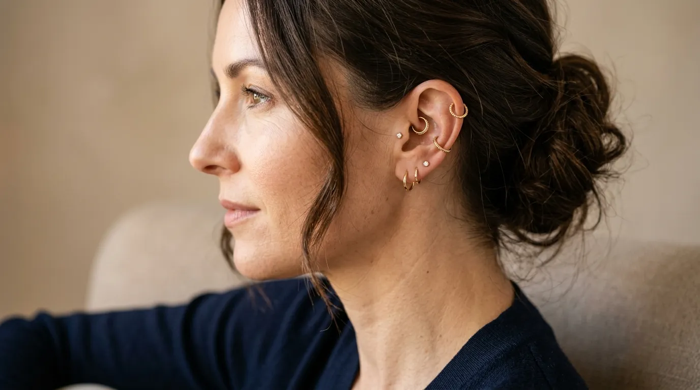 Piercings na Orelha: Estilos que Transformam seu Visual