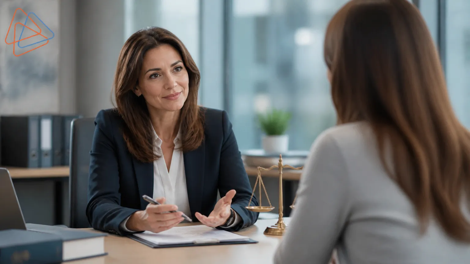 Consulta com advogada para orientar sobre nome negativado indevidamente e reparação de danos.