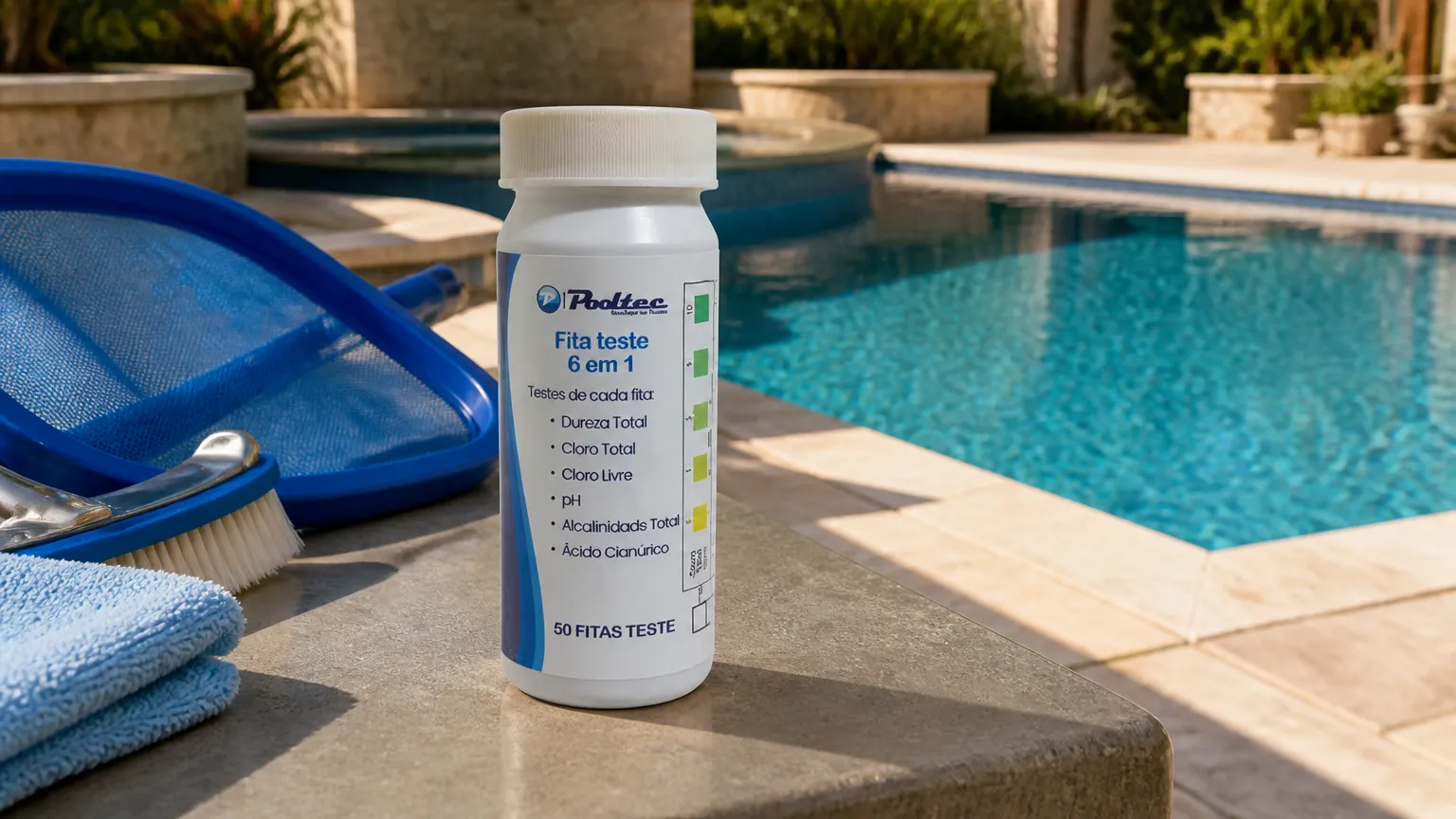 Manutenção preventiva contra água da piscina turva com produto e equipamentos Equibombas.