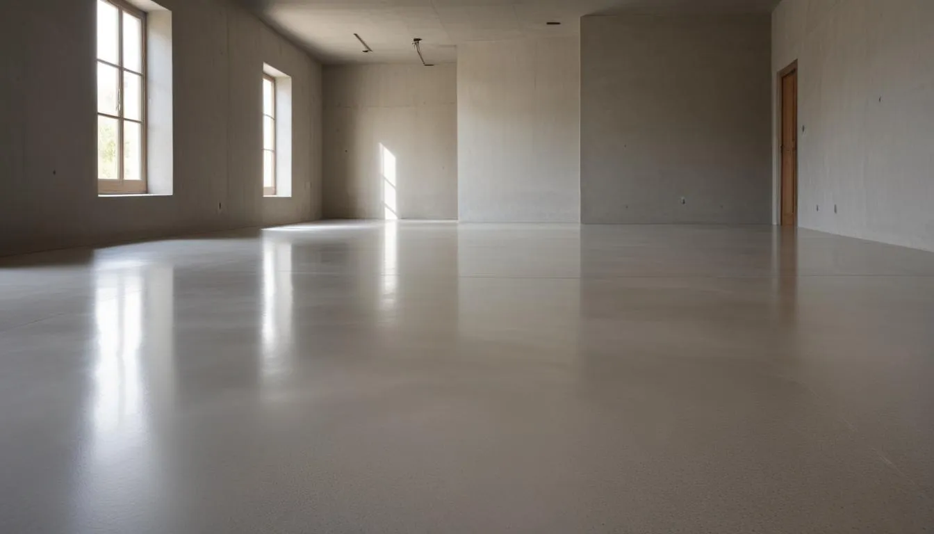 Ilustração da seção: Piso de Concreto Polido: Características e Vantagens
