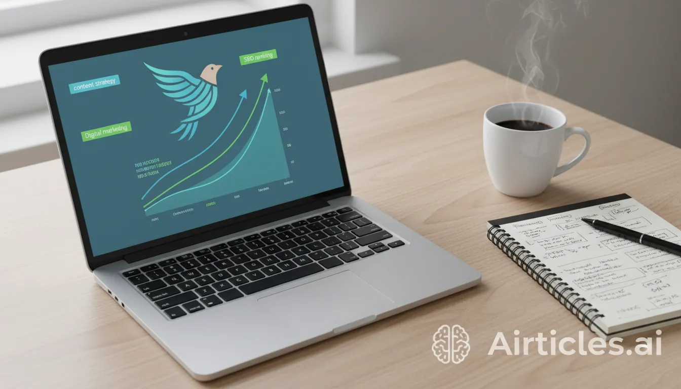 Ranking de site demonstrando o sucesso da Assessoria SEO, com gráficos de crescimento e foco em tráfego orgânico.