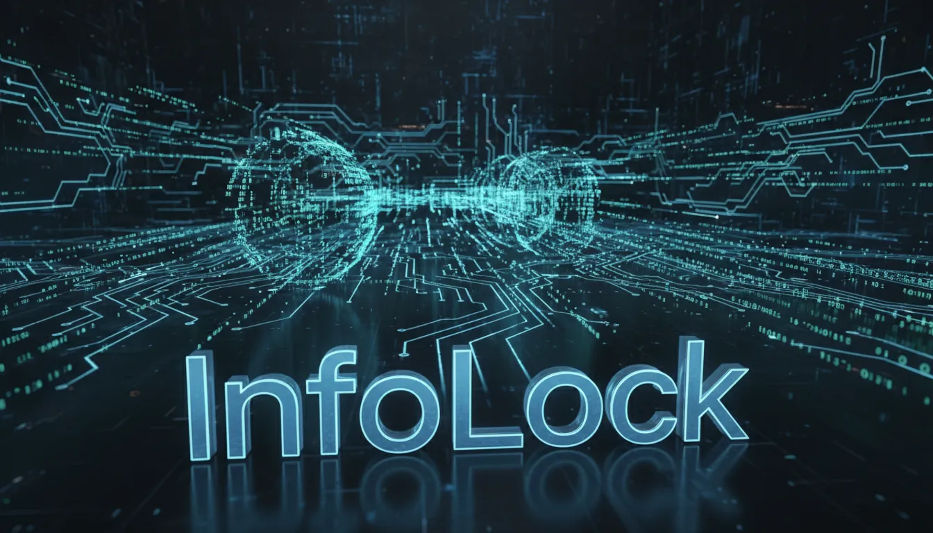 Representação abstrata de data mapping com circuitos interconectados e código binário, transmitindo a complexidade do gerenciamento de dados.