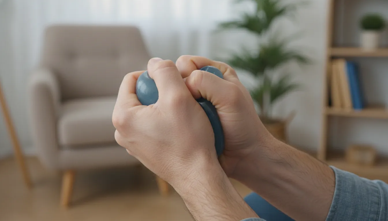 Mãos apertando firmemente, simbolizando perda de controle. A psicanálise oferece suporte para essas reações.