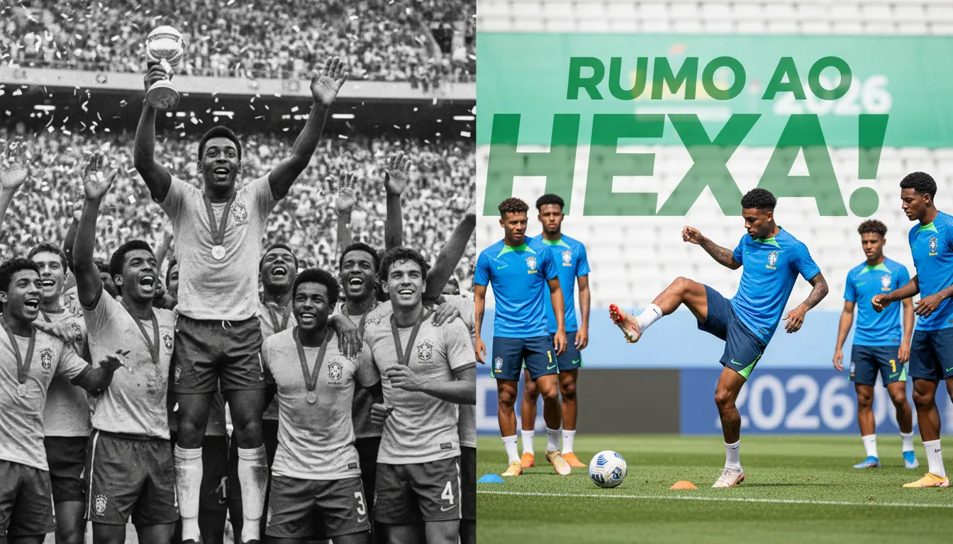 Passado glorioso e futuro promissor na escalação Brasil Copa 2026, rumo ao Hexacampeonato mundial.