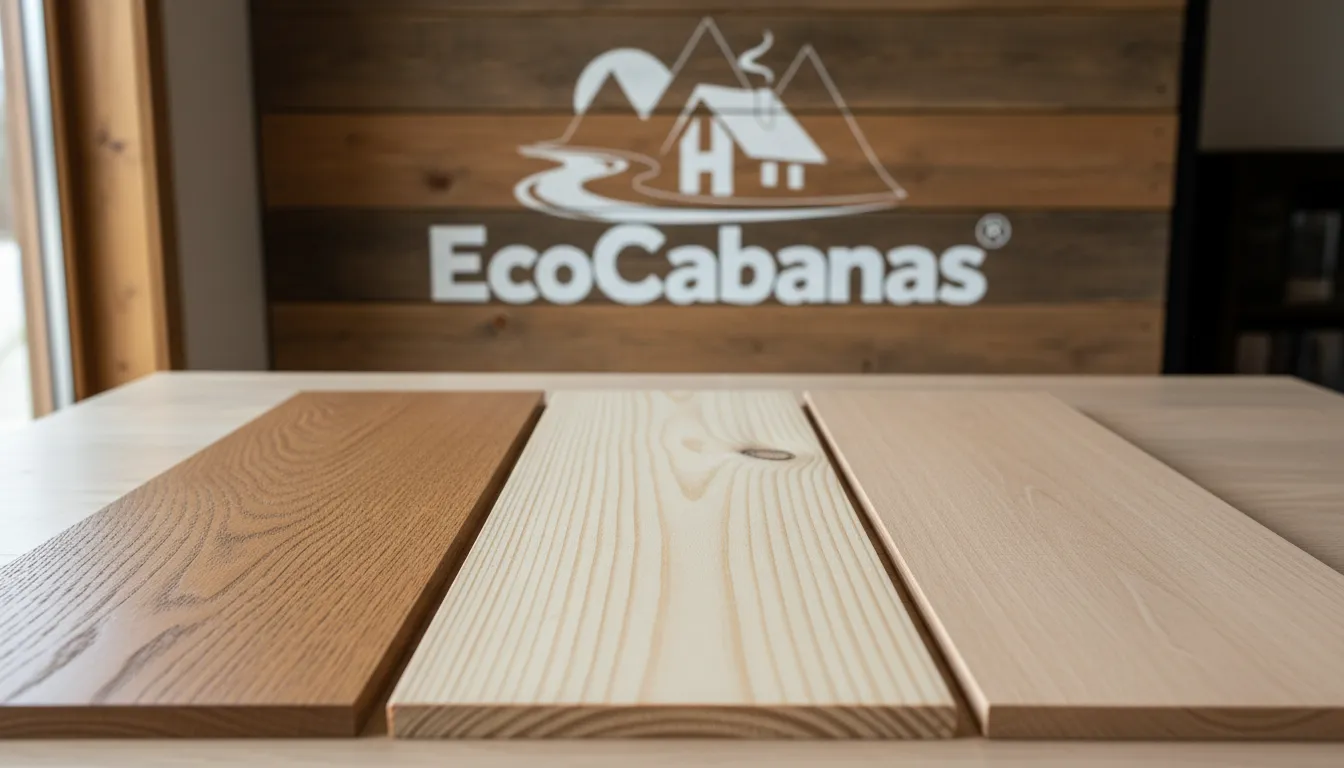 Variedade de amostras de piso de madeira, mostrando diferentes tipos de madeira e seus acabamentos distintos.