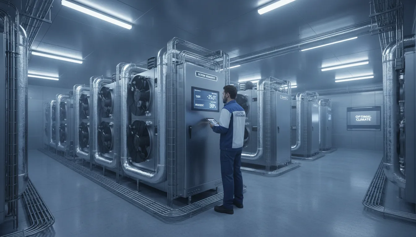Serviços de manutenção em ar condicionado e câmaras frigoríficas para garantir a eficiência energética e a segurança dos produtos.