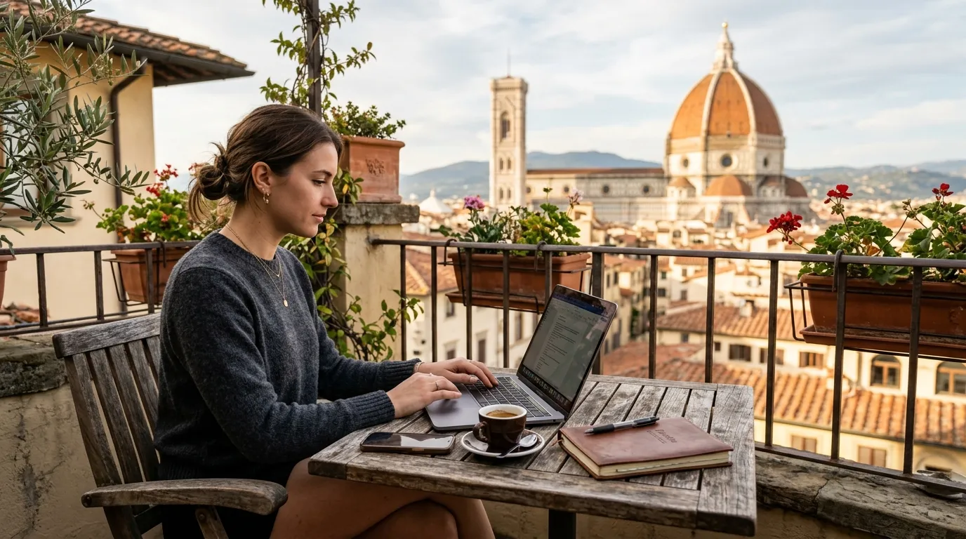 Guia para atuar em regime de home office viajando pela Itália