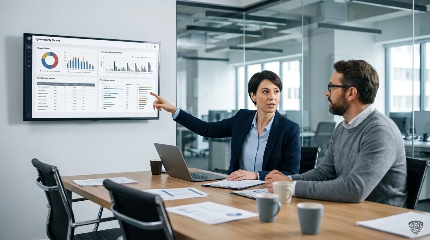 Equipe contábil definindo processos para controlar certificados dos clientes.