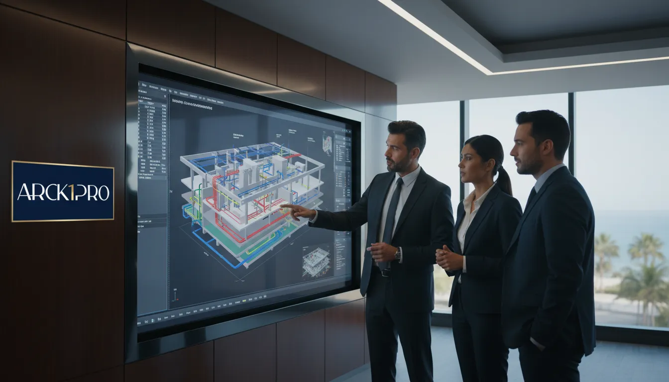 Como avaliar empreendimento imobiliário: Investidores analisam modelo BIM 3D de projeto de alto padrão.