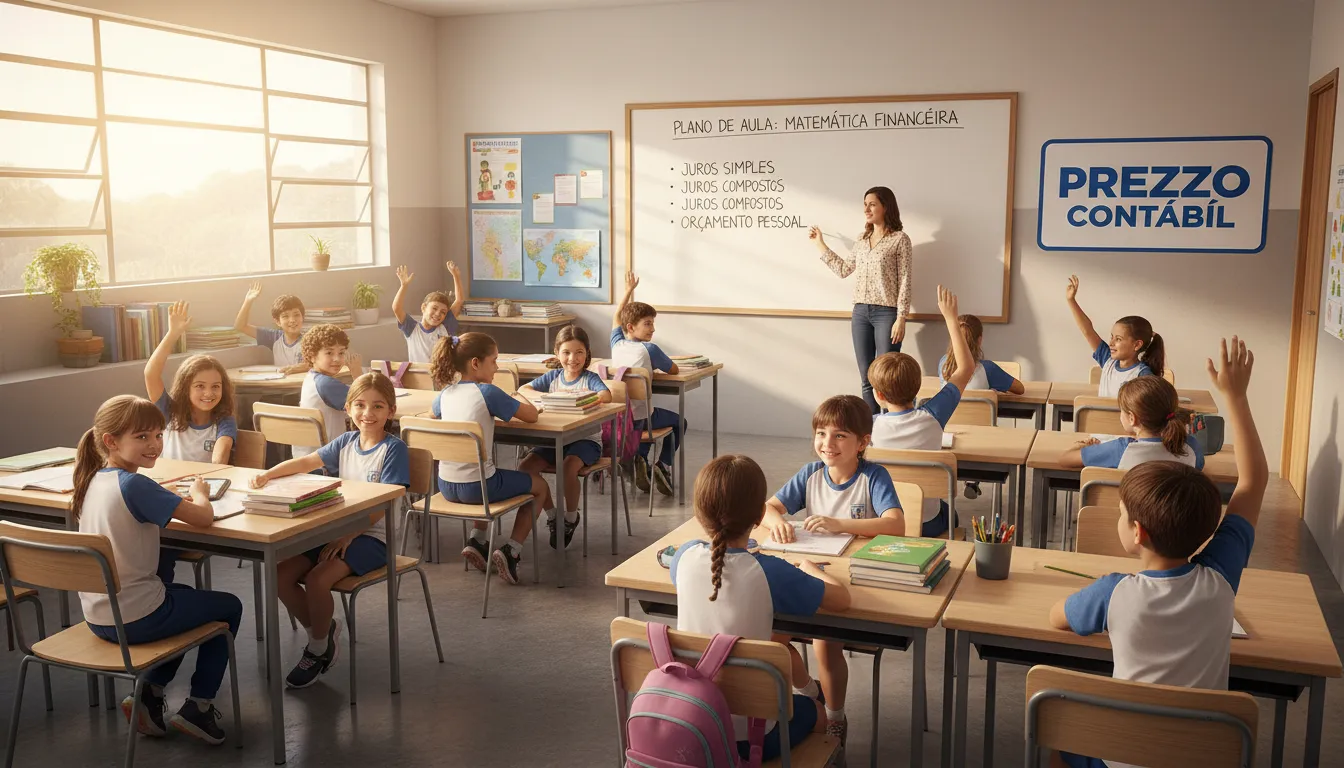 Sala de aula vibrante em uma escola de São Paulo. Aprenda como abrir uma Escola de São Paulo e garantir o sucesso da sua gestão contábil.