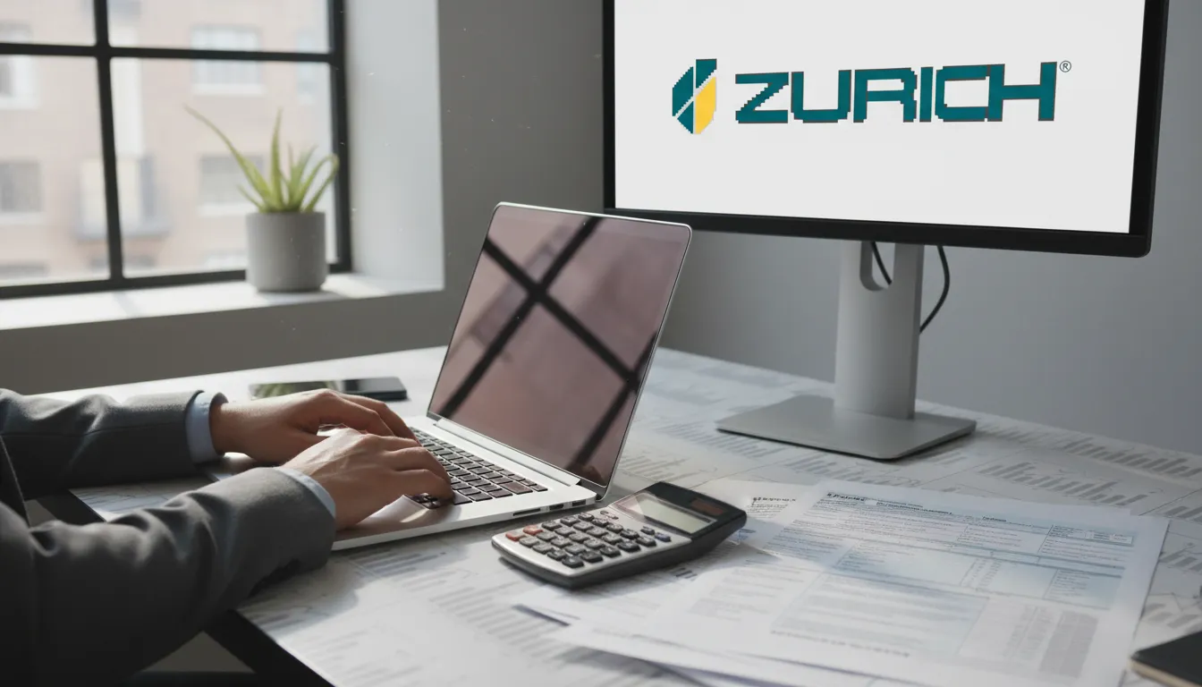 Mãos digitando em um laptop em um escritório organizado, representando a gestão contábil e a escolha correta do código cnae.