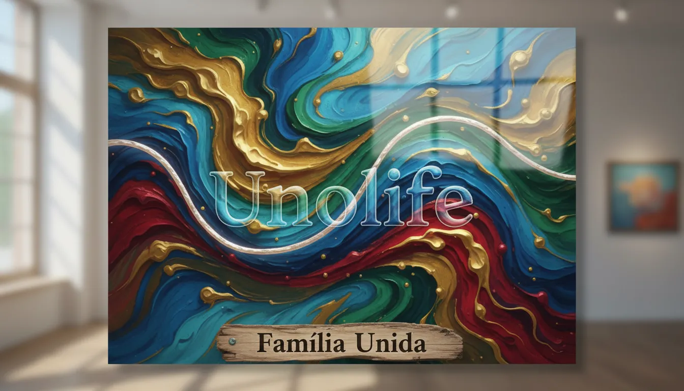 Representação abstrata da energia familiar em uma constelação familiar online da Unolife, mostrando a conexão através das gerações.