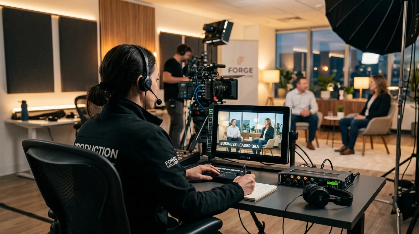 Monitoramento de câmera seguindo dicas de vídeo institucional para empresas