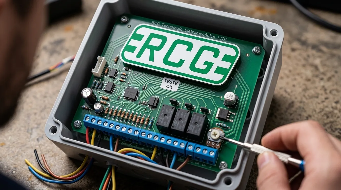 Placa eletronica de motor portao eletronico correr com detalhes dos circuitos