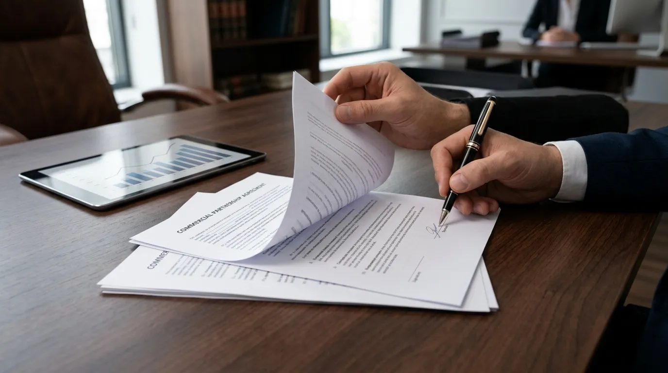 Análise de contrato para cessão de quotas em escritório de advocacia empresarial.