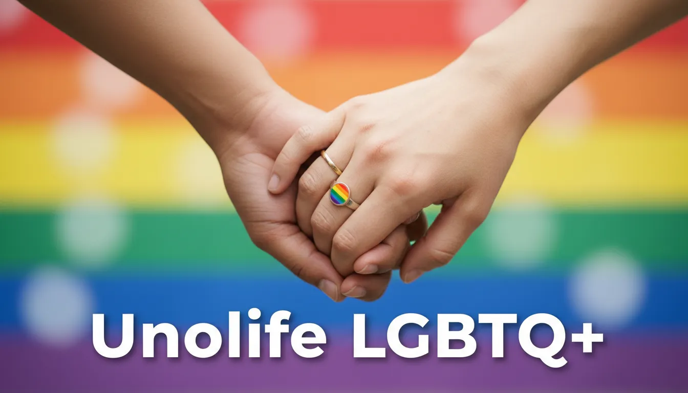 Imagem simboliza apoio e conexão na comunidade LGBTQ+ durante sessão de terapia online com a Unolife, com foco no atendimento social.
