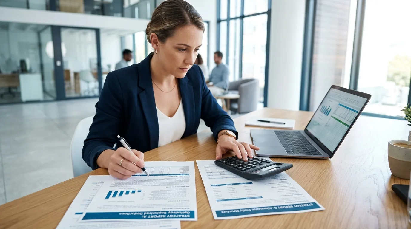 Empresário analisando Simples Nacional tradicional ou híbrido em 2027 qual escolher para economizar.