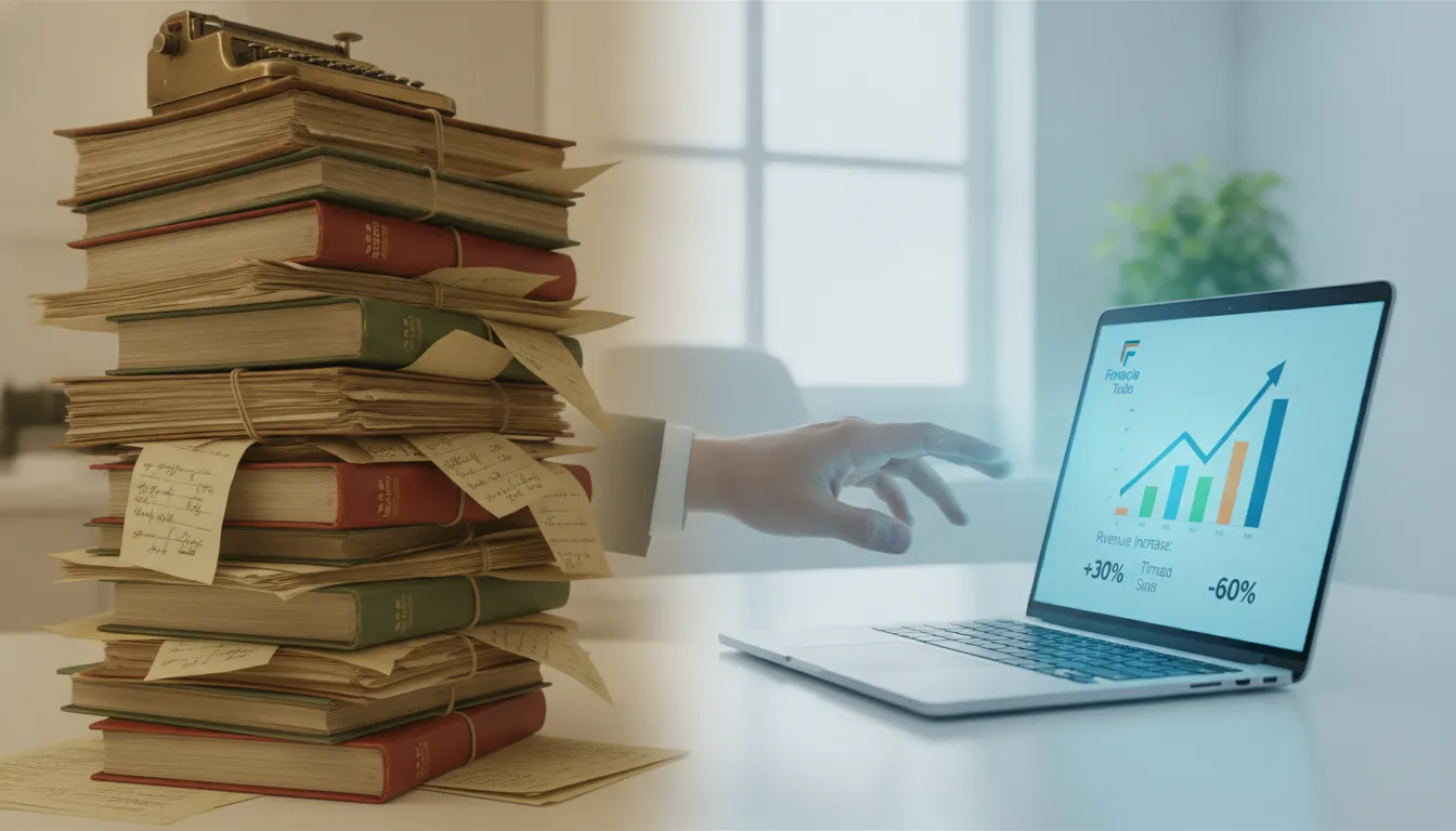 Transição digital contabilidade: documentos para tela. Gera renda extra para escritórios de contabilidade com eficiência.