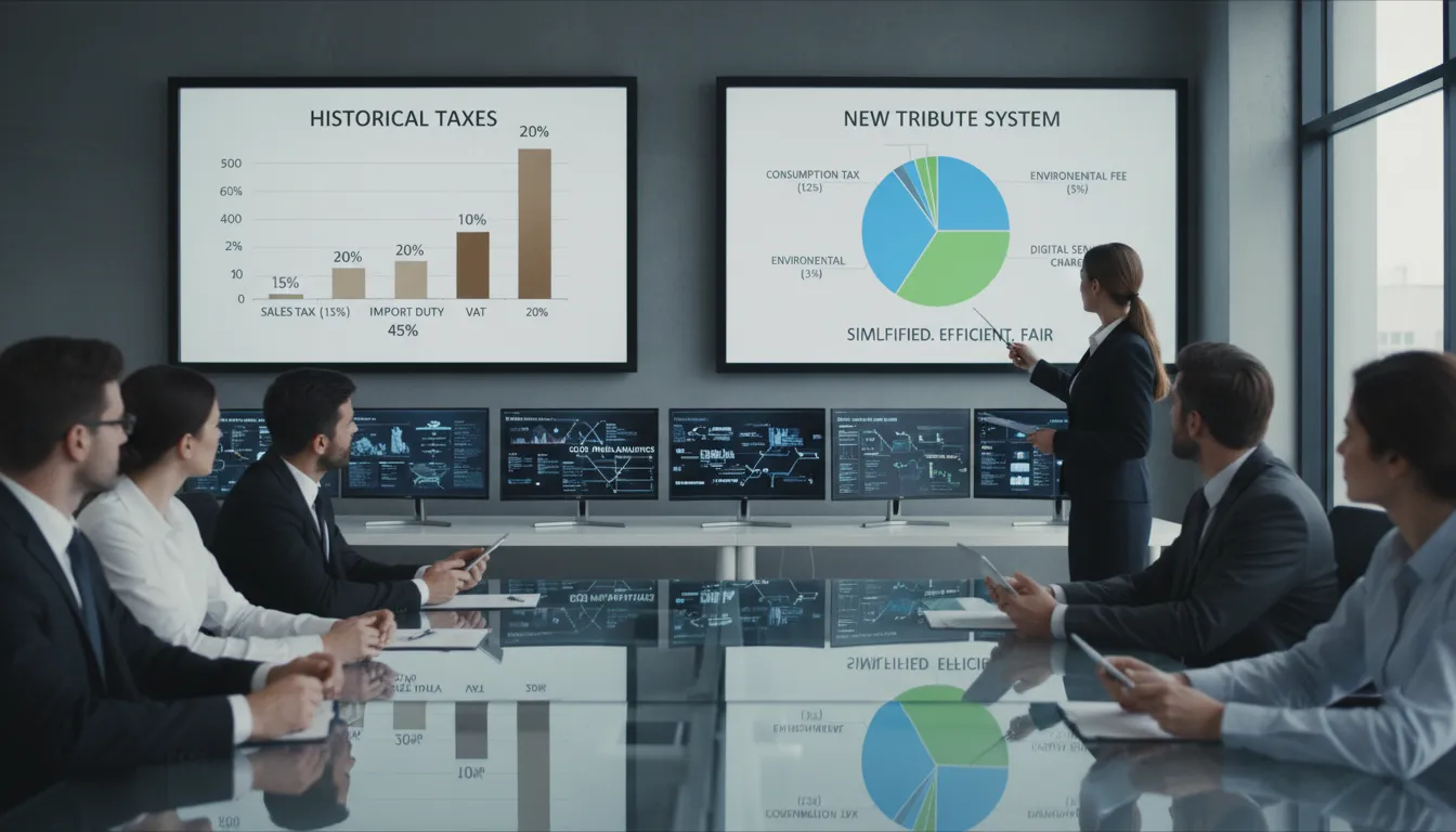 Gestor de varejo e contador analisando fluxo de caixa e notas fiscais digitais para adaptação à reforma tributária