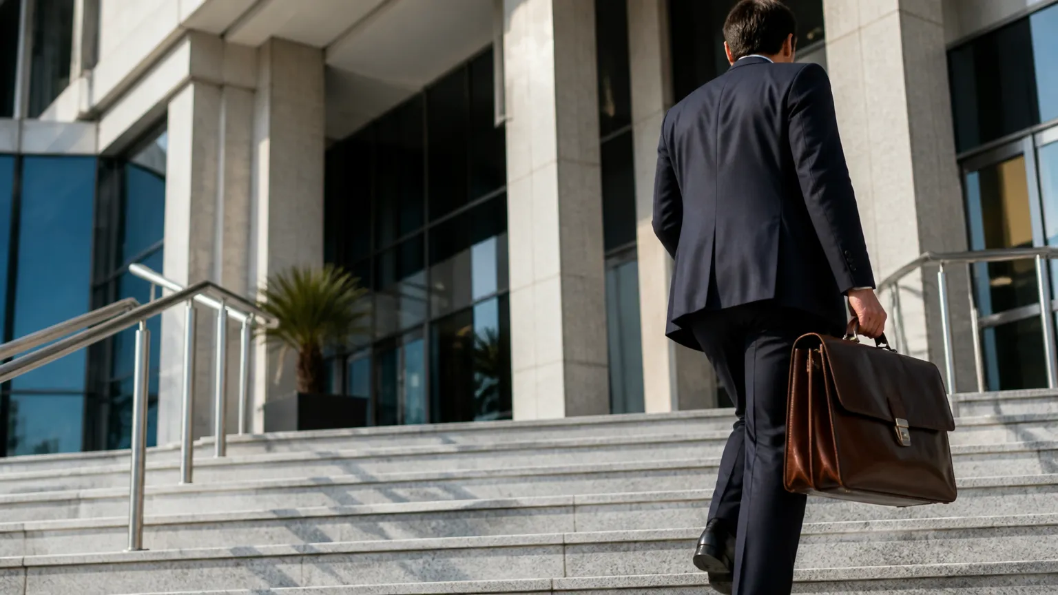 Entrada de tribunal para processo de liminar contra plano de saúde em Concórdia.