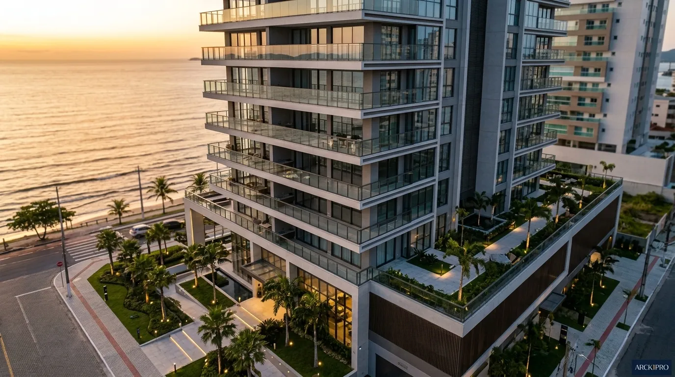 Edificio de luxo valorizado estruturado sob modelo com imposto livre para investidores imobiliarios.