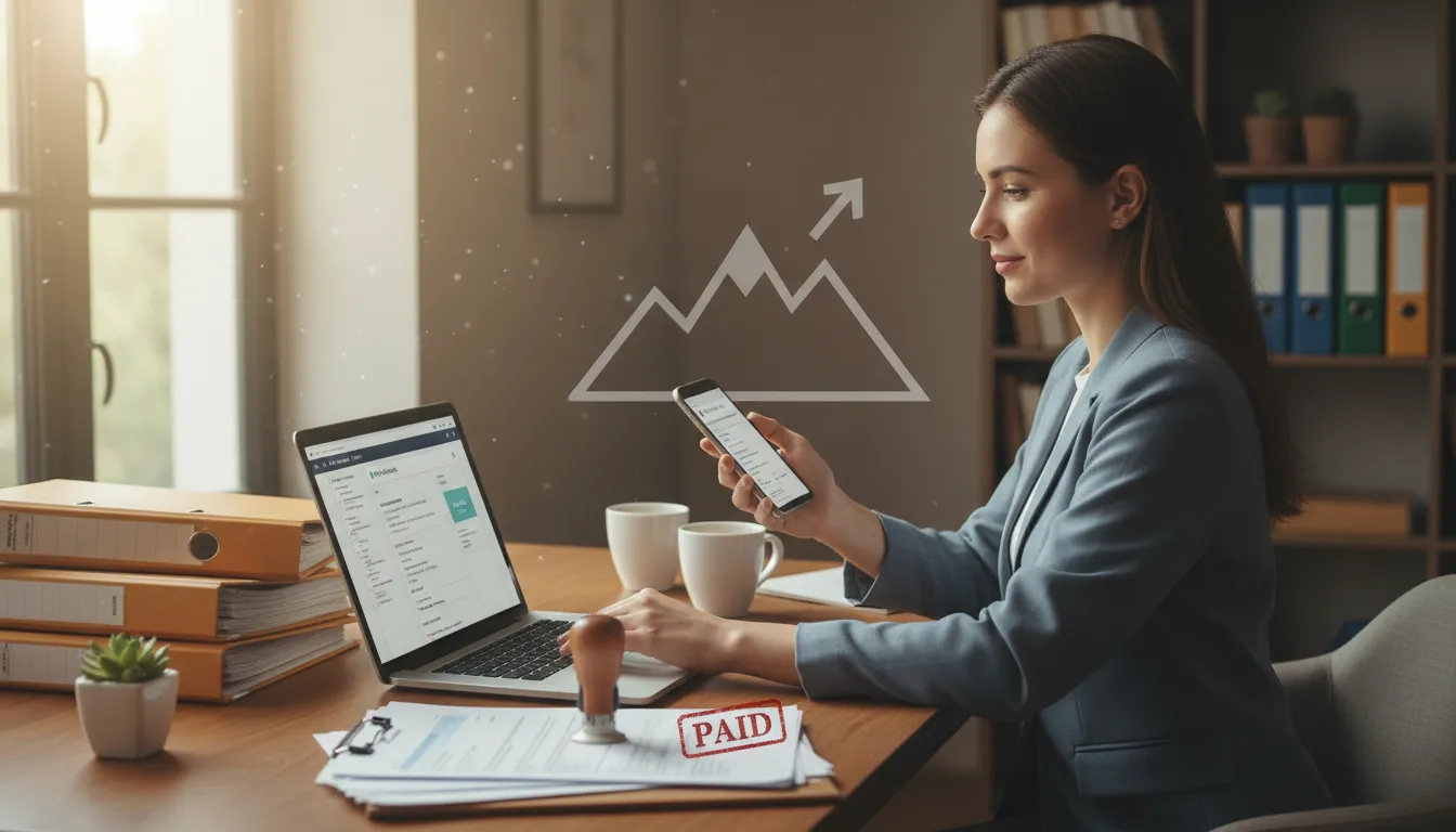 Profissional quitando dívidas e controlando as finanças com o 13º salário.