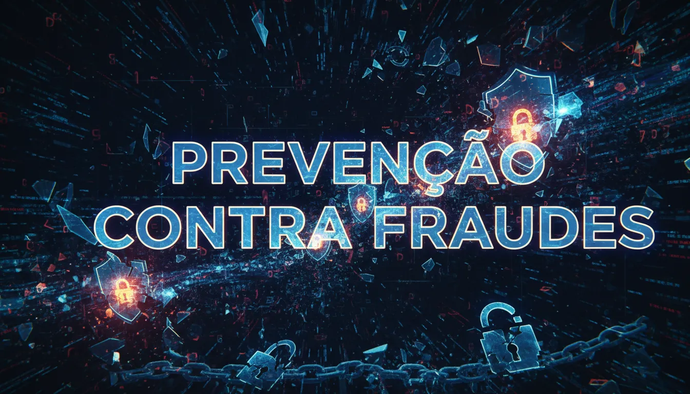 Ilustração abstrata sobre ameaças cibernéticas e segurança.