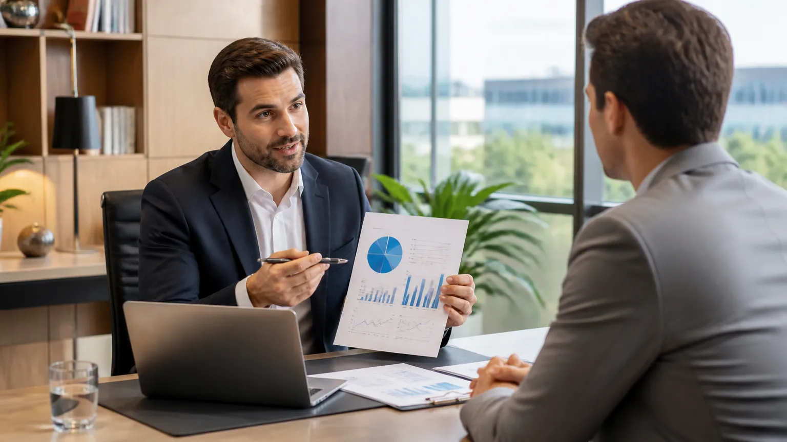 Consultoria financeira analisando o que fazer com imóvel quitado como garantia de crédito.