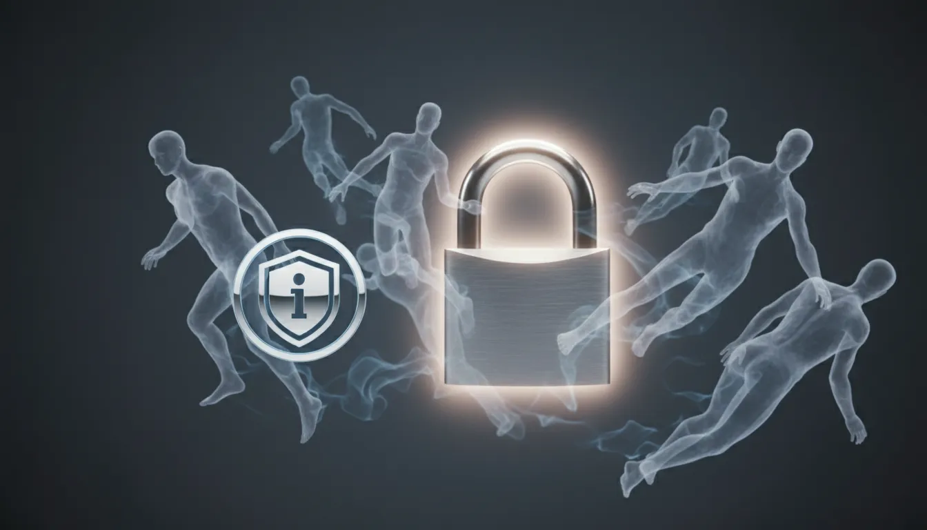 Cadeado brilhante representando segurança, protegendo contra 'identidades fantasmas'. Urgente eliminar ghost identities para proteger dados.